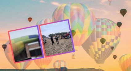 Tres globos aerostáticos aterrizan de emergencia en Edomex; uno cae sobre una casa en Acolman