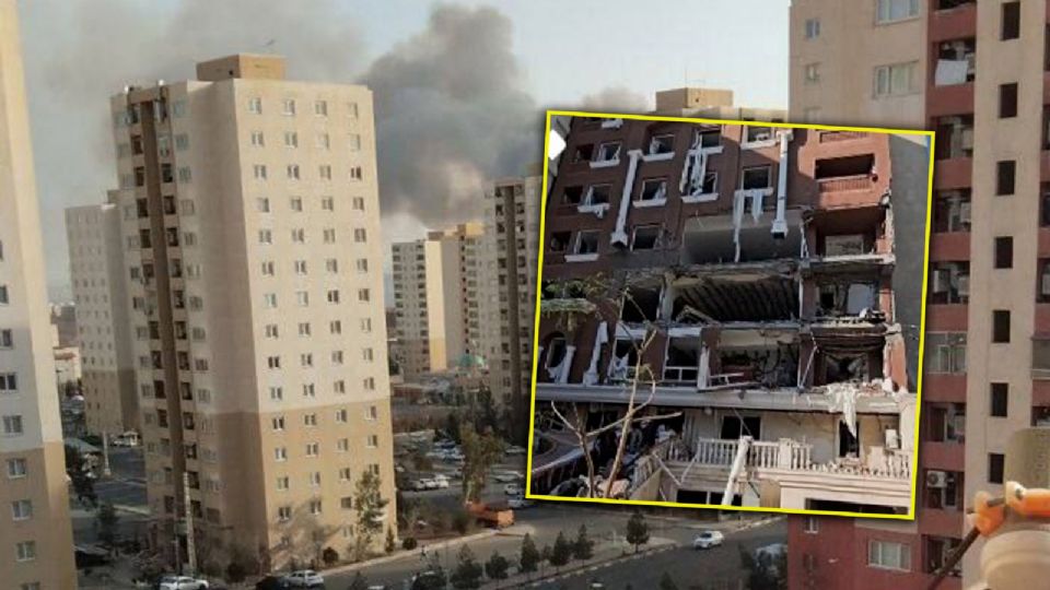 La fuerza de la detonación fue tan intensa que destruyó por completo dos niveles del inmueble ubicado en Bandar Abbás.