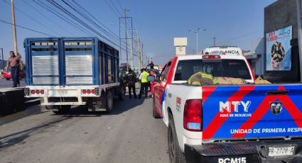 Camión de carga atropella a peatón en el cruce de Lincoln y Colosio, en Monterrey