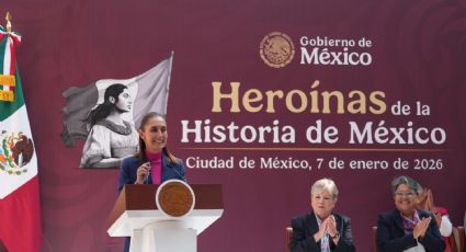 Claudia Sheinbaum devela esculturas de mujeres indígenas en Paseo de la Reforma