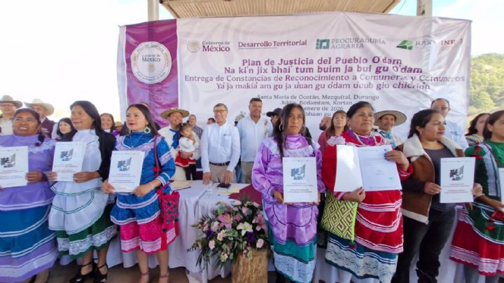 Más de 6 mil 600 Mujeres de  O’dam hacen historia; comuneras reciben constancia de reconocimiento de derechos agrarios
