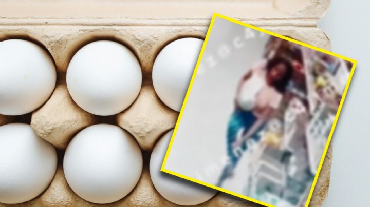 VIDEO | Mujer se hace 'limpia con huevo' en interior de minisúper y lo regresa; así sucedió