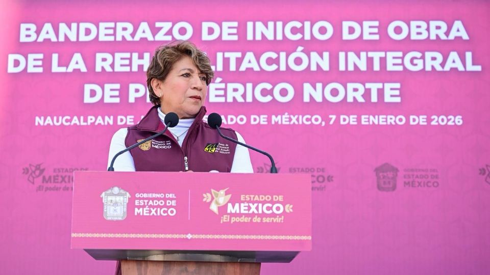 La Gobernadora Delfina Gómez dio el banderazo en las Torres de Satélite; los trabajos en el Periférico Norte