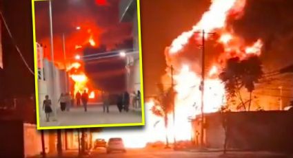 Se registra fuerte explosión e incendio de supuesta toma clandestina en Villagrán, Guanajuato |VIDEO