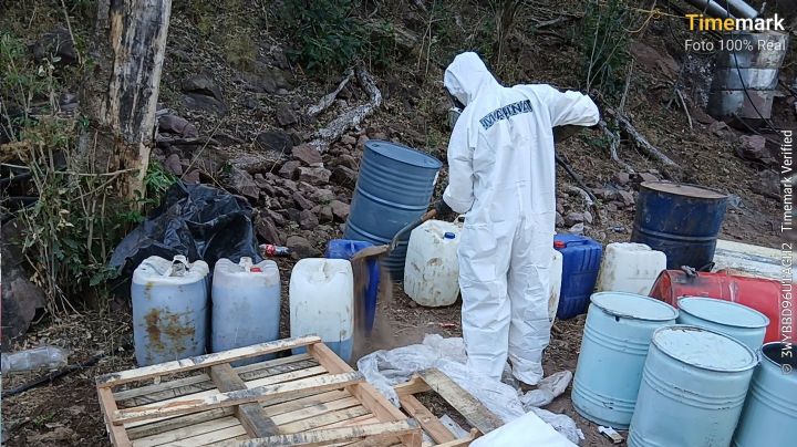 Armada de México destruye narcolaboratorio de 'Los Rugrats'