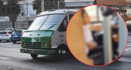 VIDEO | Exhiben a conductor de transporte público presuntamente en estado inconveniente