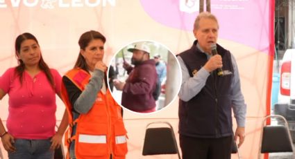 VIDEO | Hombre irrumpe con cuchillo en reunión encabezada por Martha Herrera en Monterrey