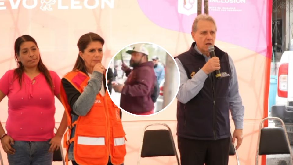 Un hombre armado con un cuchillo irrumpió en reunión vecinal con Martha Herrera en Monterrey.