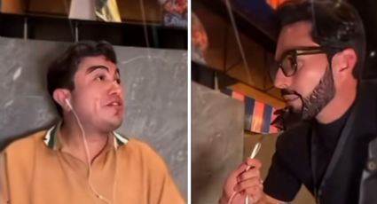 Poncho de Nigris explota contra reportero en presentación de Ring Royale y le avienta el celular | VIDEO