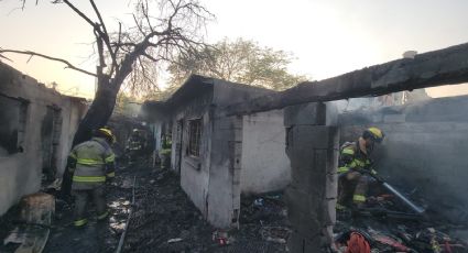 Muere hombre de 68 años en incendio de casa en la colonia Estrella de Monterrey