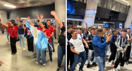 VIDEO | Aficionados de Xelajú bailan con Rayados tras quedar eliminados de la Concachampions