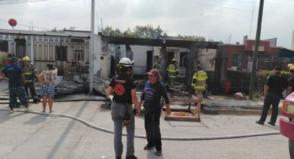 Incendio Portal del Fraile en Escobedo moviliza a los cuerpos de auxilio