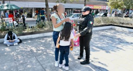 Policías localizan a niña de siete años extraviada en el Centro de Monterrey