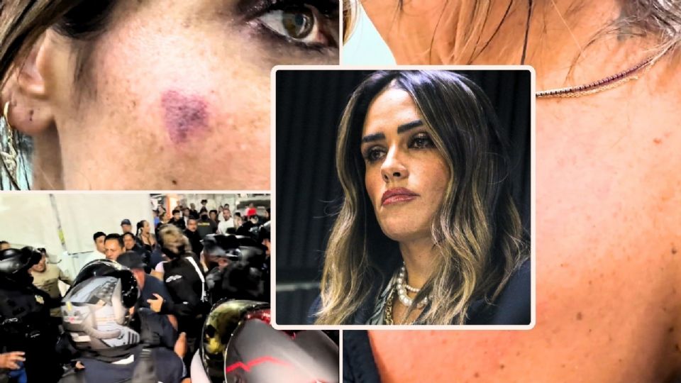 La alcaldesa Alessandra Rojo de la Vega resultó con lesiones en el cuerpo provocadas por contusiones.