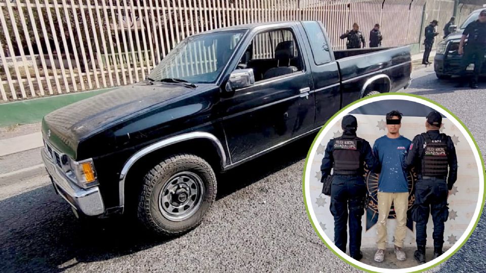 La camioneta con reporte de robo fue interceptada en el cruce de Serafín Peña y Benito Juárez, en la colonia Insurgentes.