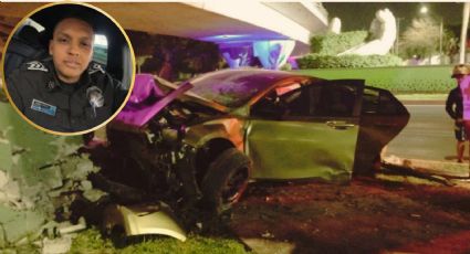 Esposa convoca a despedida de policía de Fuerza Civil fallecido en accidente en avenida Universidad