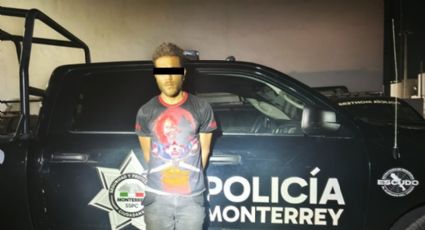 Detienen a venezolano en Monterrey por circular en motocicleta sin placas y con serie alterada