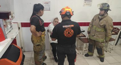 Mujer sufre atrapamiento de brazo en molino de negocios de comida en Guadalupe