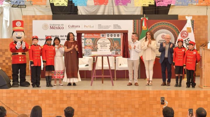 Lotería Nacional e INALI presentan billete conmemorativo del Día Internacional de la Lengua Materna