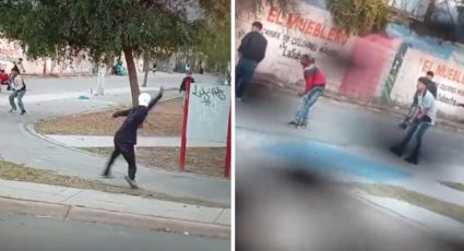 Graban riña a pedradas entre jóvenes en la colonia Alianza, al norte de Monterrey