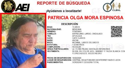 Activan ficha de busqueda por Patricia Olga fue vista en la Central de Autobuses; padece discapacidad visual y auditiva