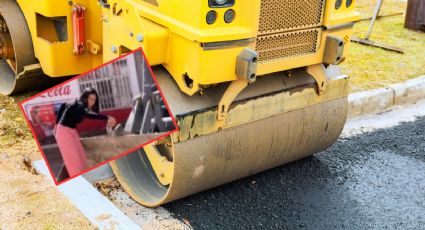 Joven cruza calle en excavadora para comprar tortillas; peculiar rescate conquista las redes sociales