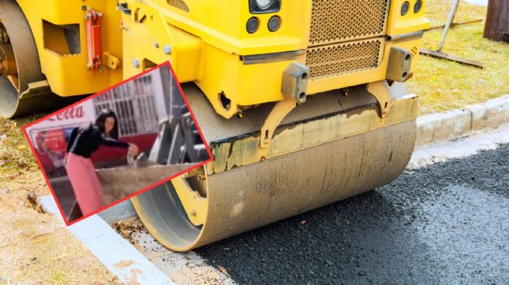 Joven cruza calle en excavadora para comprar tortillas; peculiar rescate conquista las redes sociales
