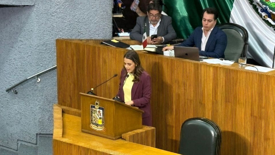 Lorena de la Garza, diputada local del PRI en el Congreso de Nuevo León.