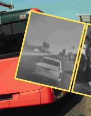 Foto descriptiva de: VIDEO: Chofer en Jalisco evita narcobloqueo del CJNG y pone a salvo a pasajeros