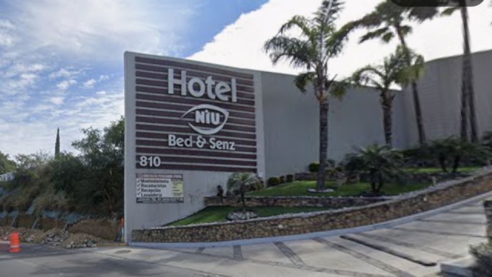 Los hechos se registraron al interior del Hotel Niu, ubicado sobre la avenida Morones Prieto, en el municipio de Guadalupe.