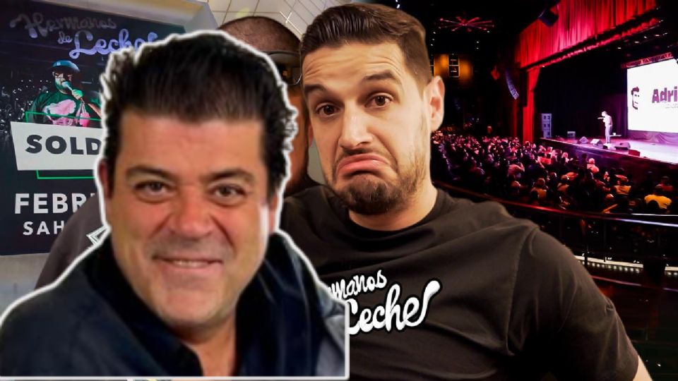 Adrián Marcelo durante la transmisión de su programa Hermanos de Leche, donde arremetió contra el Burro Van Rankin por las constantes invitaciones a su podcast.