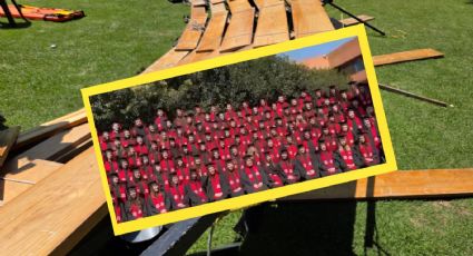 VIDEO | Se desploma grada en la Universidad Iberoamericana durante foto de graduación