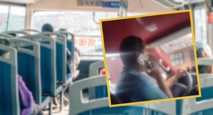 VIDEO: Captan a chofer en Morelia manejando con el celular; así ignoró los reclamos de los pasajeros