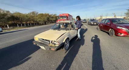 Choque múltiple en el bulevar Miguel de la Madrid genera caos vial en Guadalupe