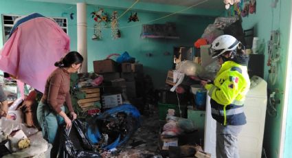 Se incendia cuarto bodega donde se almacenaba material navideño en Monterrey