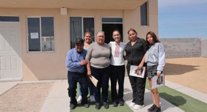 Entrega Claudia Sheinbaum 52 viviendas en Juárez; Proyecta 69 mil casas para Nuevo León