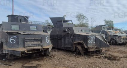 Destruye FGR 23 vehículos monstruo del crimen organizado