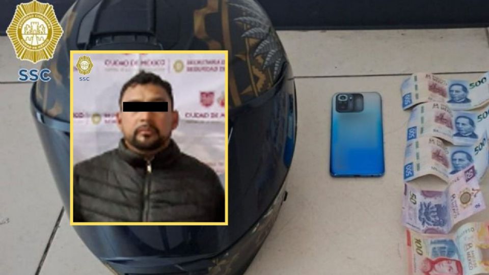 La SSC informó que este individuo es señalado de despojar de dinero en efectivo a un ciudadano.