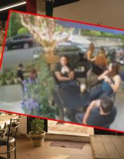 Foto descriptiva de: VIDEO | Asalto a comensales en restaurante de Lomas de Chapultepec; ladrón huye