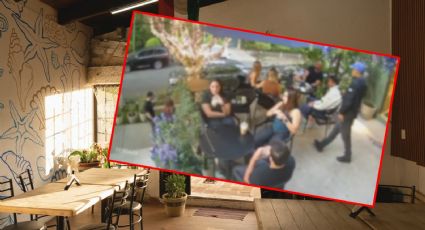 VIDEO | Asalto a comensales en restaurante de Lomas de Chapultepec; ladrón huye