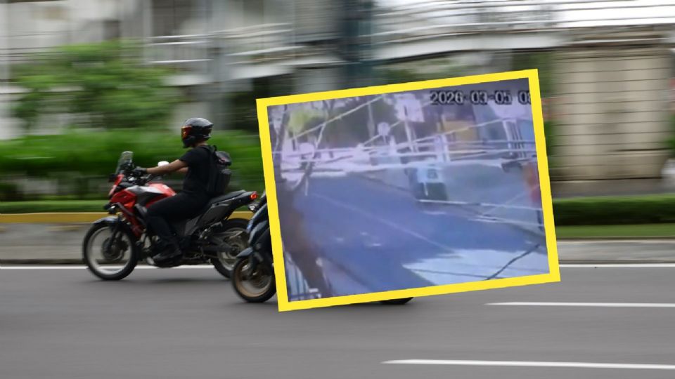 De acuerdo con los primeros reportes, el motociclista circulaba por esta vía cuando trató de adelantar al camión.