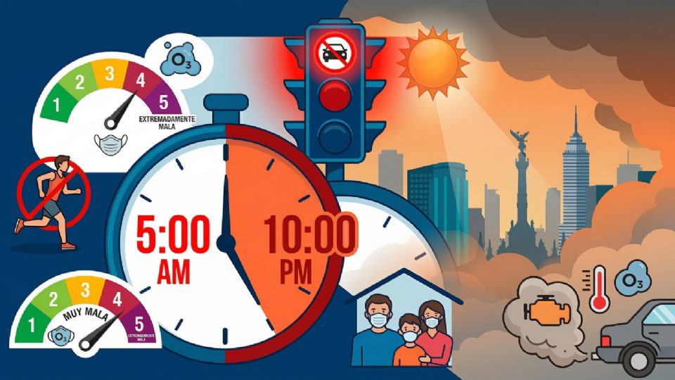 La contaminación cubrió la CDMX este martes, obligando a limitar la circulación vehicular.