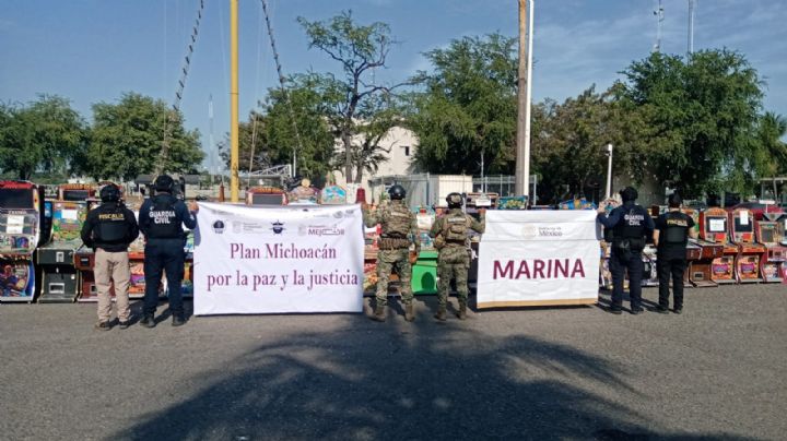 La Fiscalía de Michoacán asegura 98 máquinas tragamonedas en Lázaro Cárdenas
