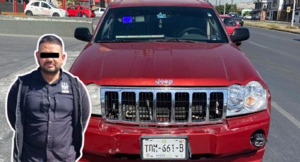 Detienen a hombre por hacerse pasar por policía y usar estrobos en Monterrey