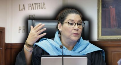 VIDEO | La ministra Lenia Batres es captada doblando ropa en plena sesión de la SCJN