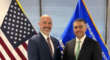 Omar García Harfuch sostiene reunión con Terrance Cole