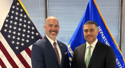 Omar García Harfuch sostiene reunión con Terrance Cole