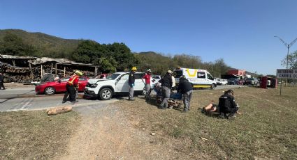 Choque en la Carretera Nacional deja cinco personas lesionadas en Santiago