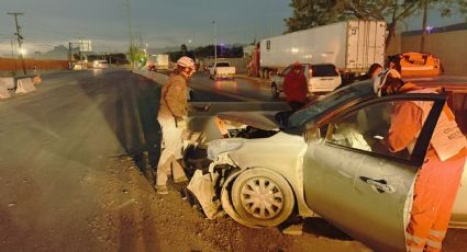 Accidente en carretera a Monclova deja 4 lesionados en Escobedo