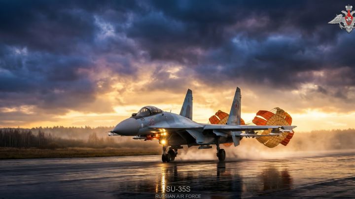 VIDEO | Así opera el poderoso caza ruso SU-35S durante un operativo de cobertura aérea